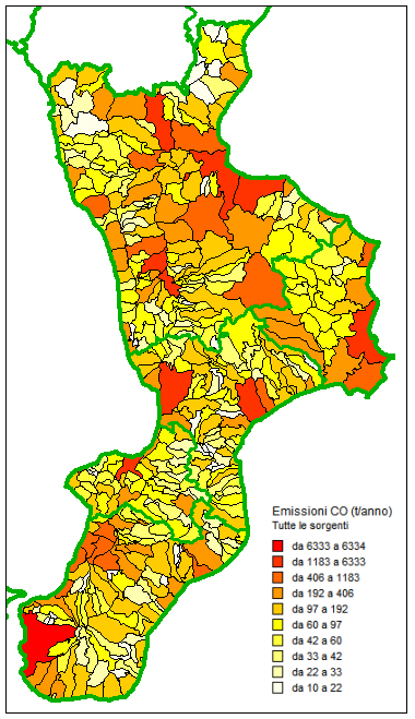 Inventario delle emissioni anno 2010 - CO