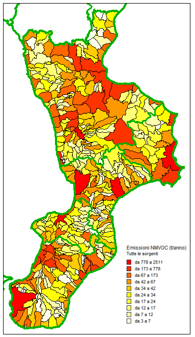 Inventario delle emissioni anno 2010 - NMVOC